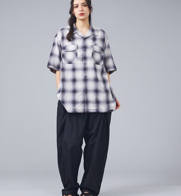 ABAHOUSE「【PENDLETON / ペンドルトン】オープンカラー チェック 半袖シャツ/」|シャツ・ブラウス|