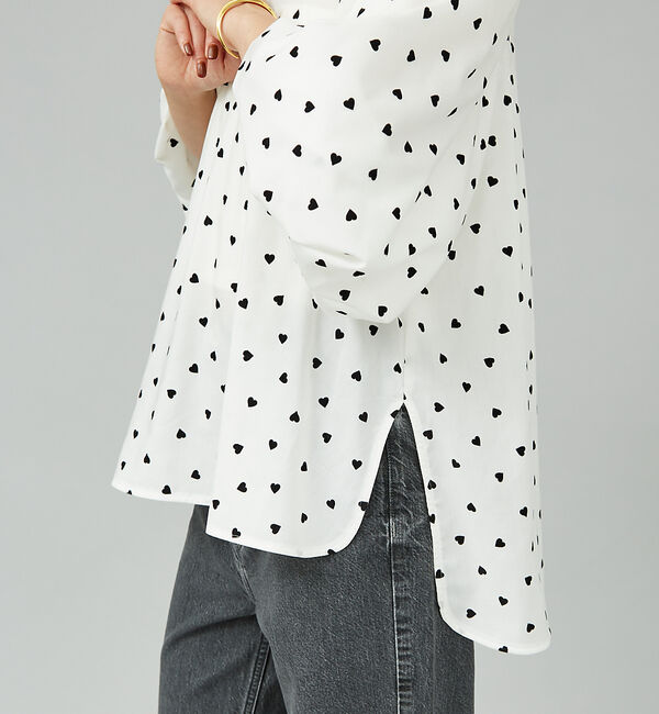 Rouge vif「ハートフロッキーブラウス」|シャツ・ブラウス|