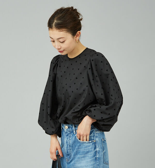 Rouge vif「ハートフロッキーブラウス」|シャツ・ブラウス|