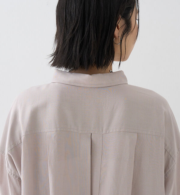 Rouge vif「【新色追加】麻混バックスリットシャツ」|シャツ・ブラウス|