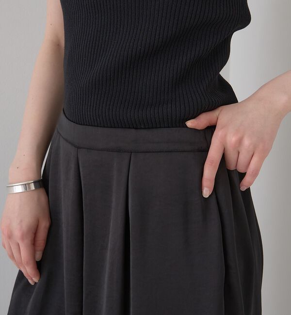 Rouge vif「シックサテンハーフパンツ/ワイドキュロット/ウエストゴム」|その他|