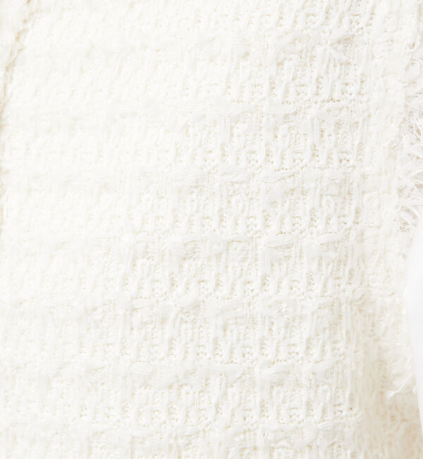 abahouse mavie「ツィードニットベスト」|ベスト・ジレ|