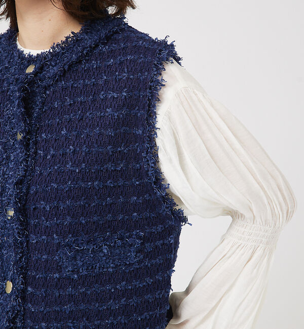 abahouse mavie「ツィードニットベスト」|ベスト・ジレ|
