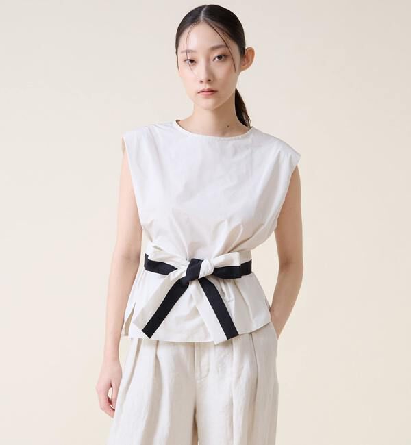 TIARA「リボンベルトブラウス」|シャツ・ブラウス|