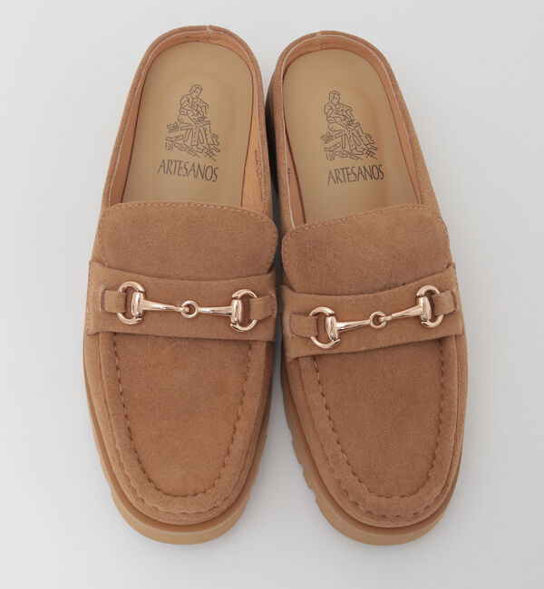 TIARA「【Artesanos/アルテサノス】スウェードローファー」|ローファー|