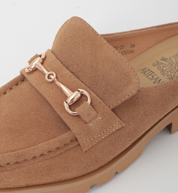 TIARA「【Artesanos/アルテサノス】スウェードローファー」|ローファー|