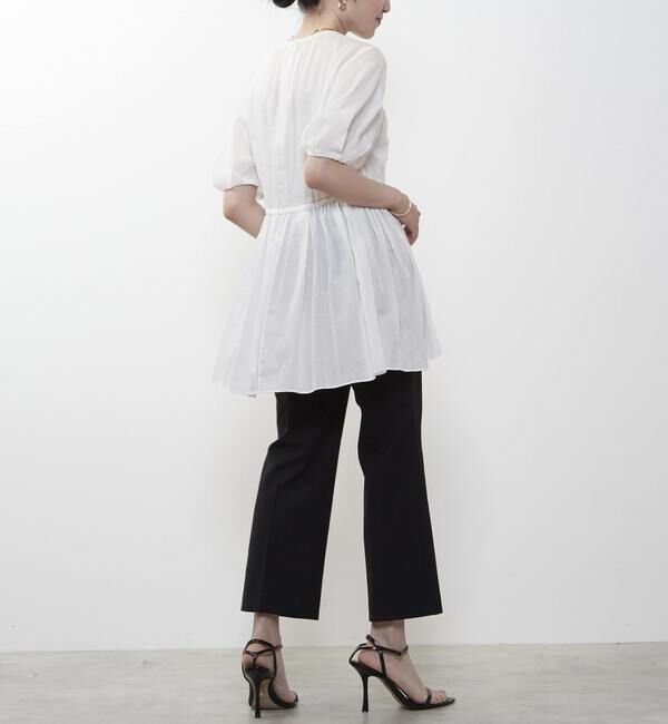 Liesse「ギャザーペプラムブラウス」|シャツ・ブラウス|