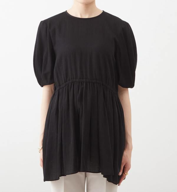 Liesse「ギャザーペプラムブラウス」|シャツ・ブラウス|