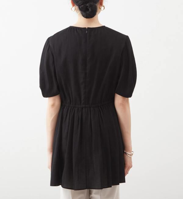 Liesse「ギャザーペプラムブラウス」|シャツ・ブラウス|