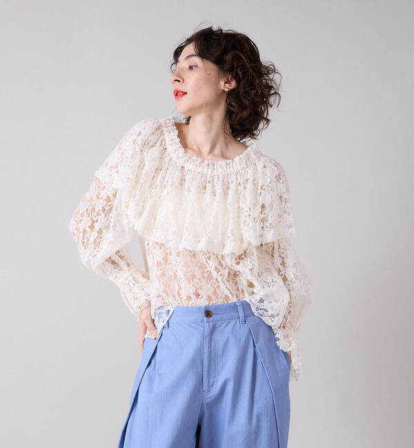 Liesse「フリルボヘミアンブラウス」|シャツ・ブラウス|