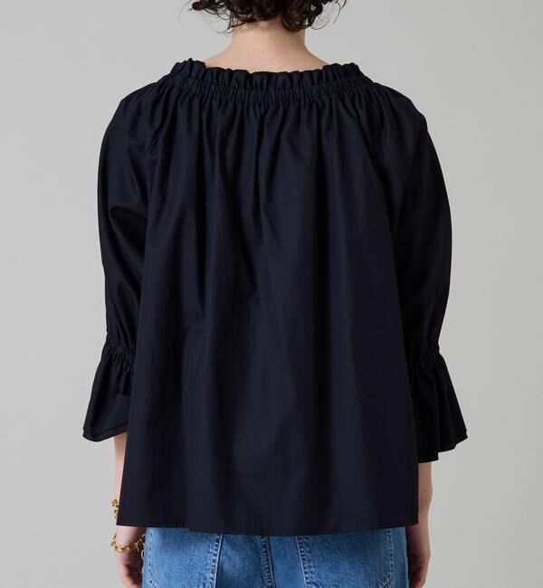 Liesse「オフショルギャザーブラウス」|シャツ・ブラウス|