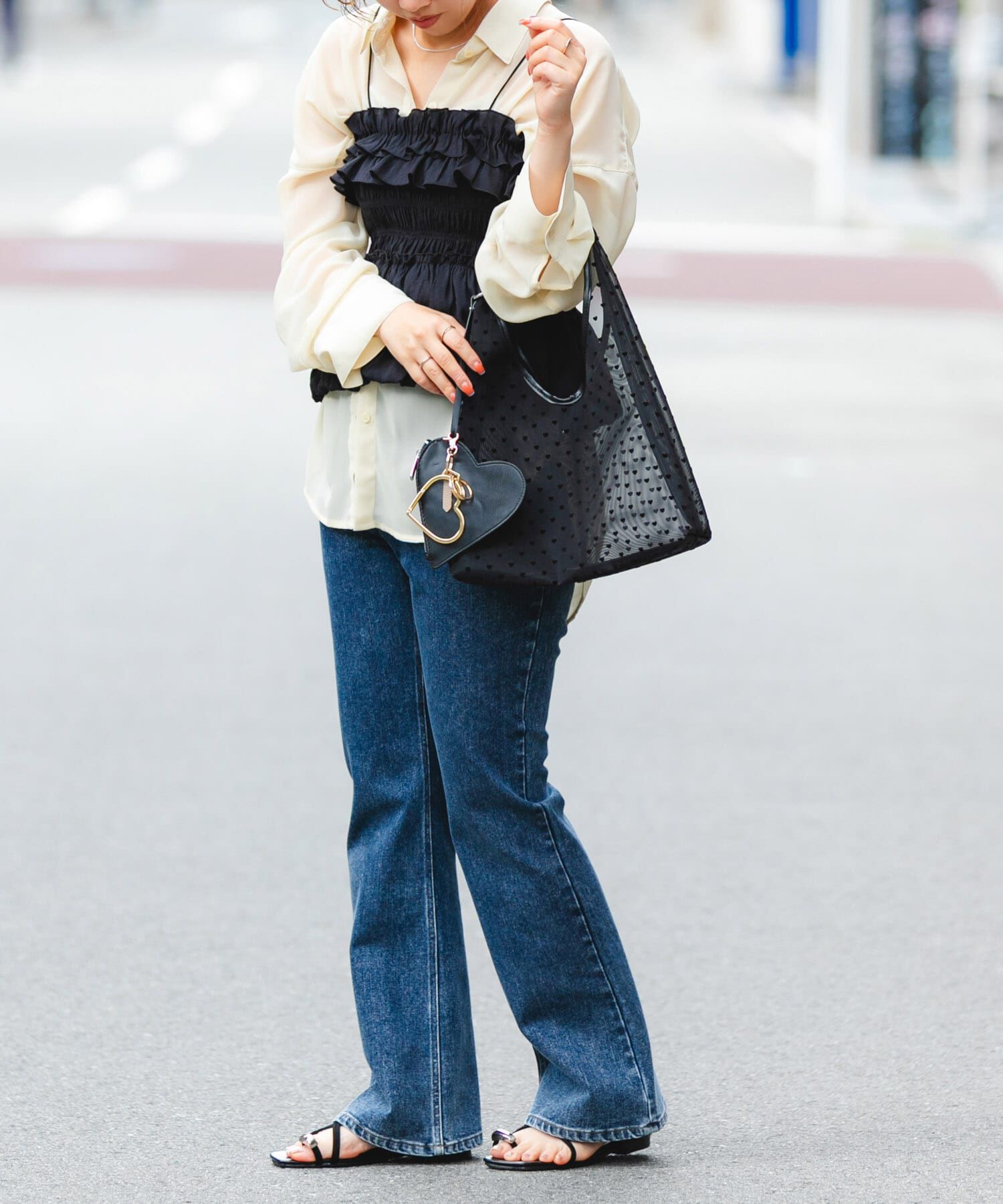 RODE SKO「ハートシアーサンカクハンドバッグ」|ハンドバッグ|