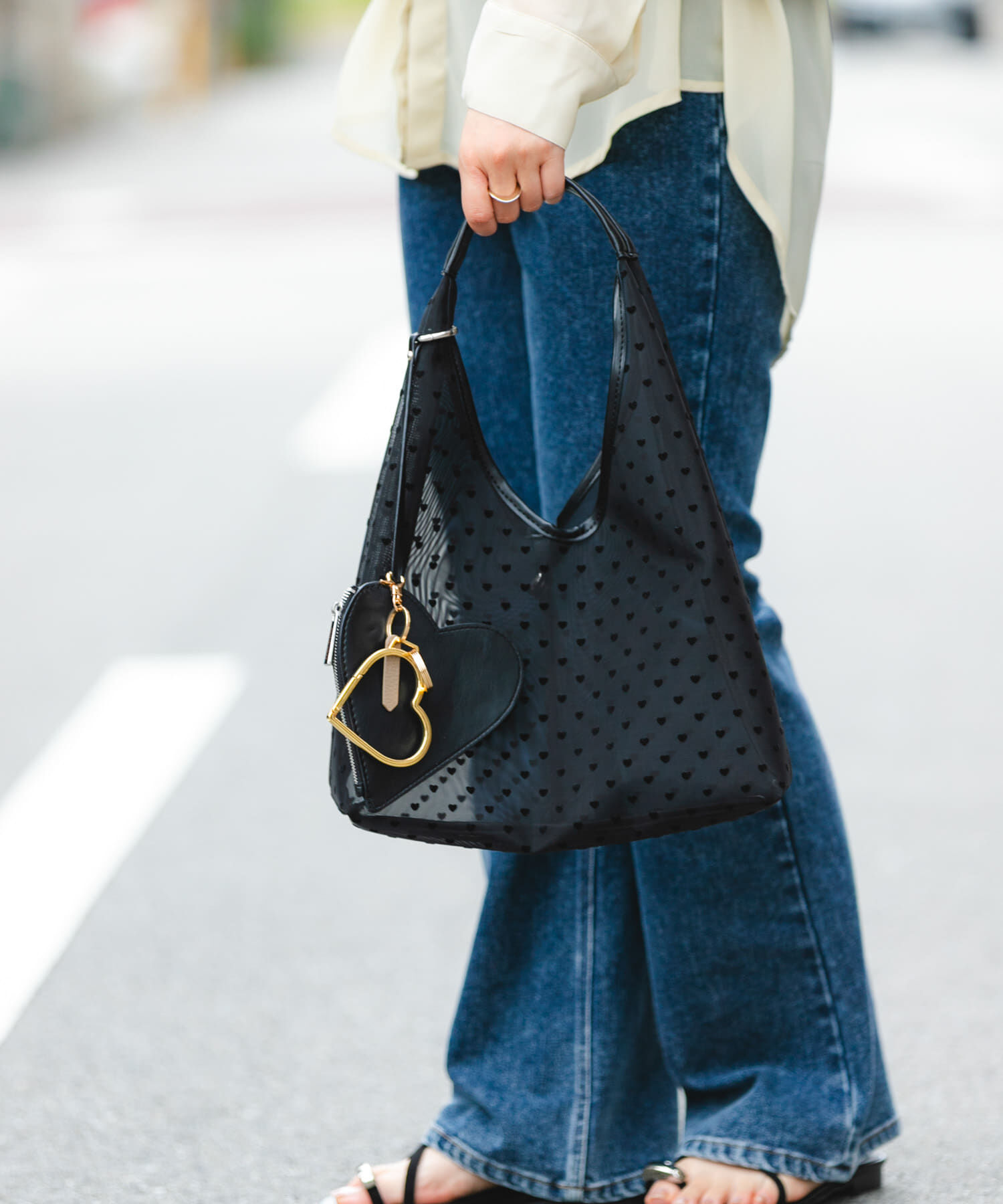 RODE SKO「ハートシアーサンカクハンドバッグ」|ハンドバッグ|