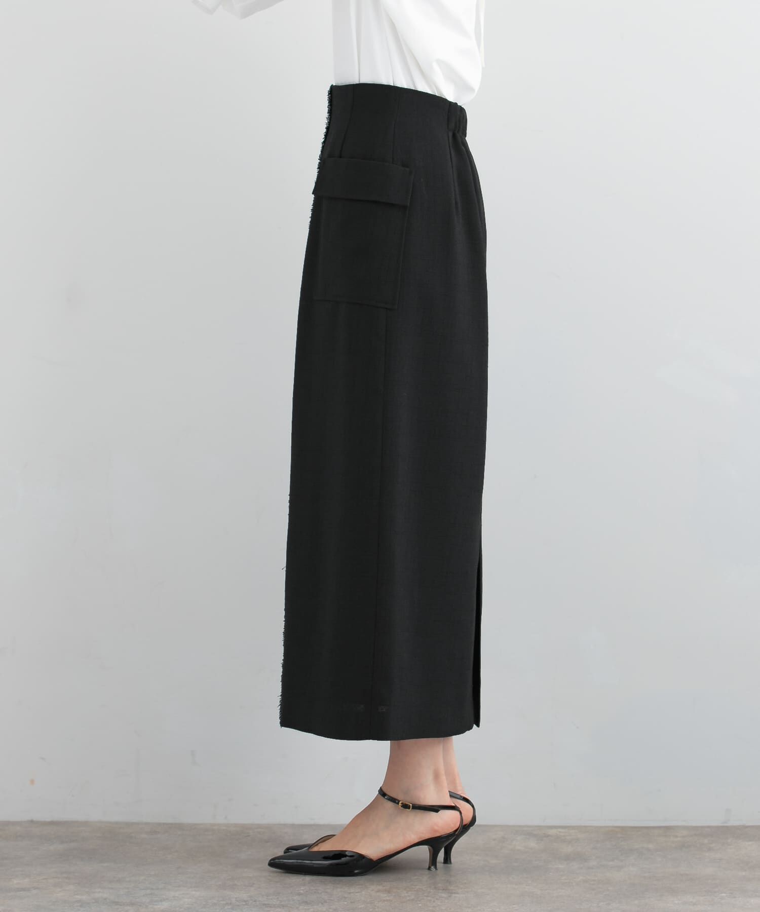 URBAN RESEARCH ROSSO「リネンライクポケットストレートスカート」|スカート|