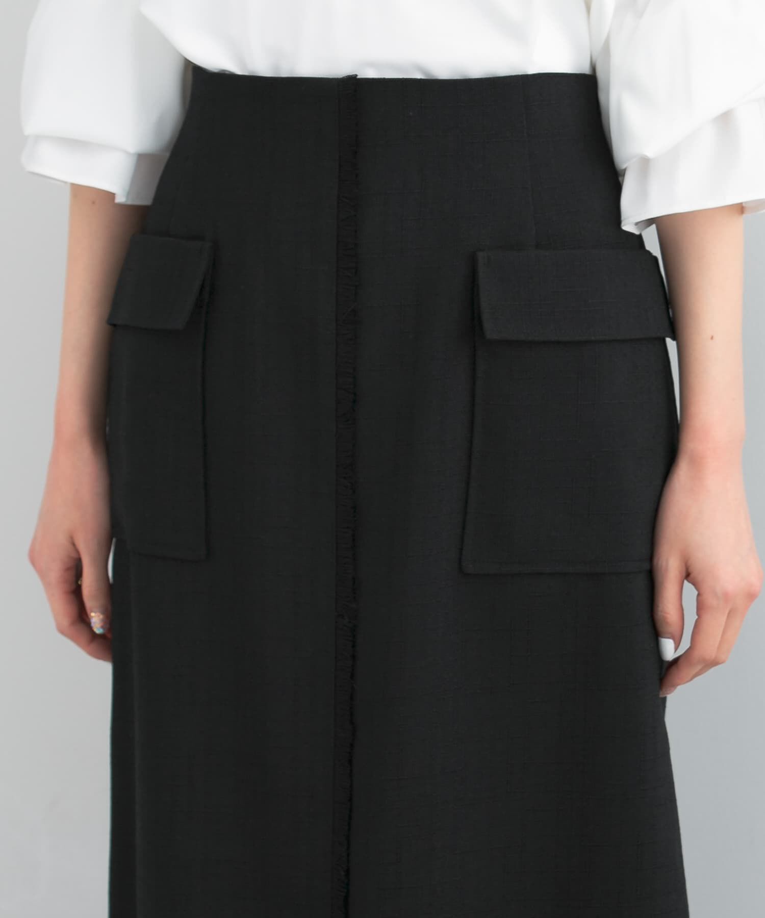 URBAN RESEARCH ROSSO「リネンライクポケットストレートスカート」|スカート|