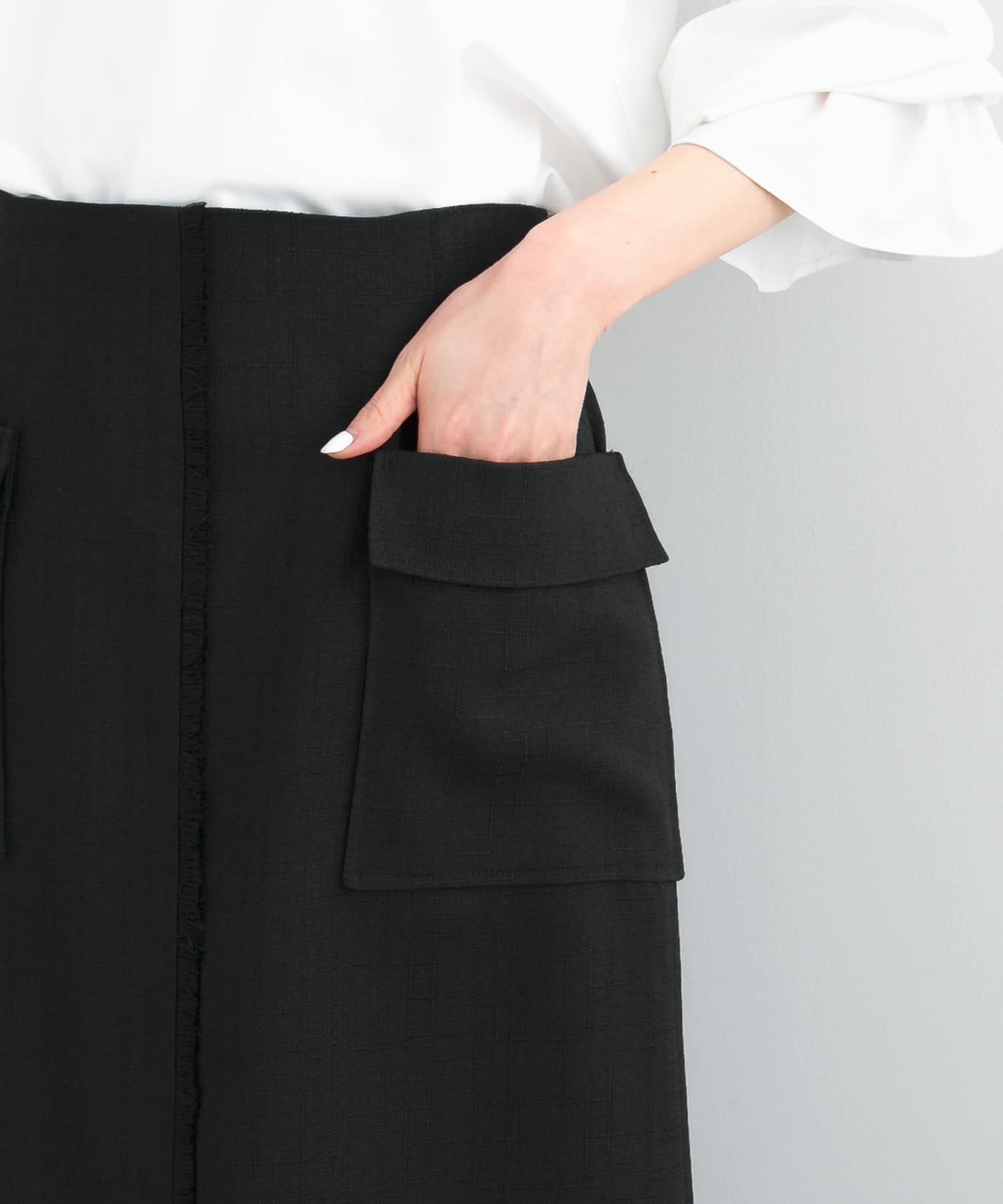 URBAN RESEARCH ROSSO「リネンライクポケットストレートスカート」|スカート|