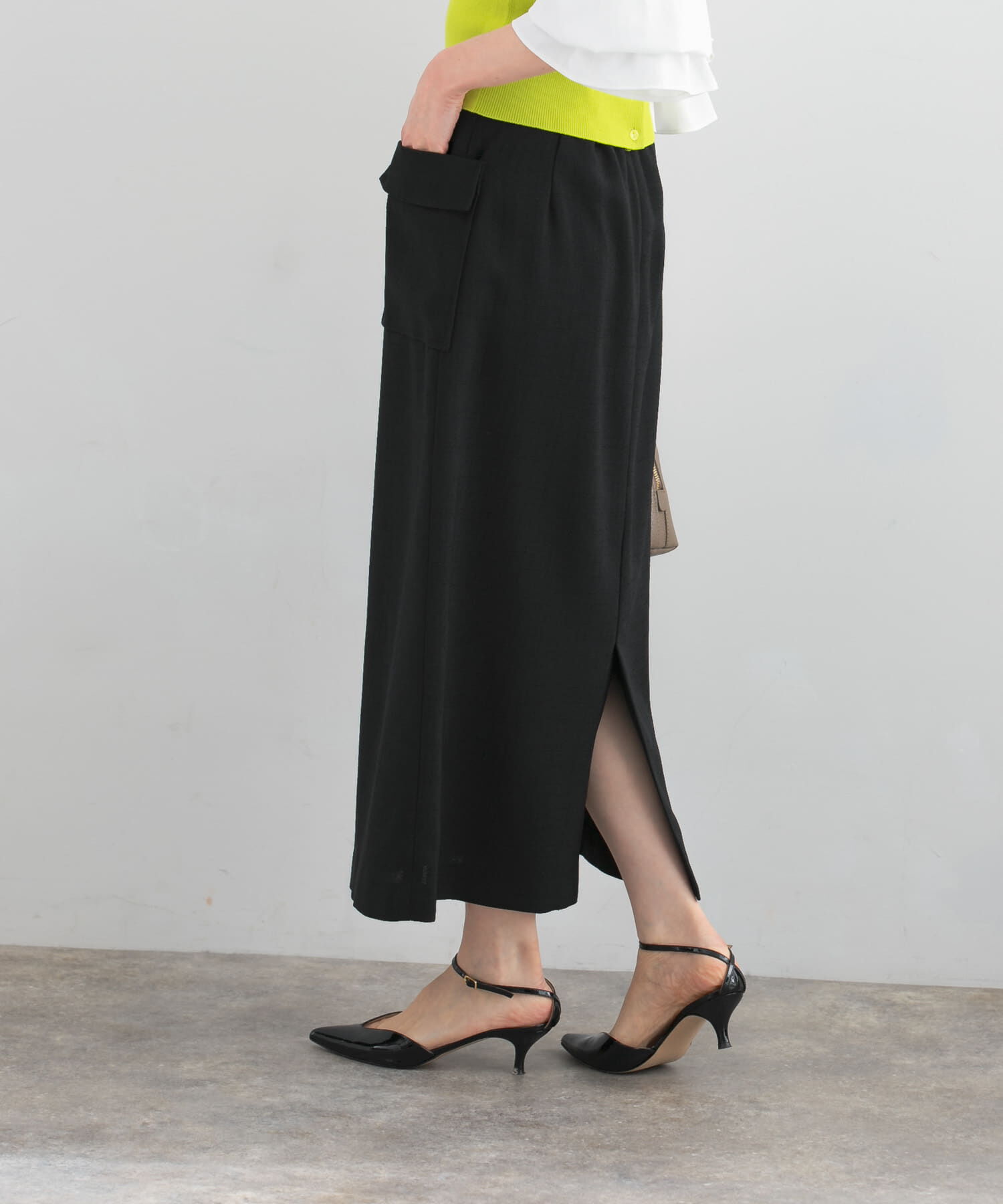 URBAN RESEARCH ROSSO「リネンライクポケットストレートスカート」|スカート|