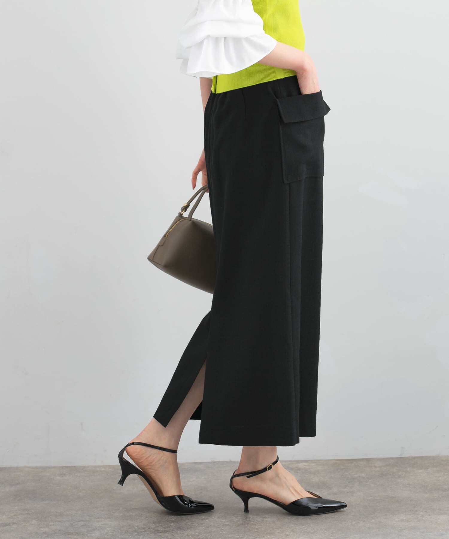 URBAN RESEARCH ROSSO「リネンライクポケットストレートスカート」|スカート|