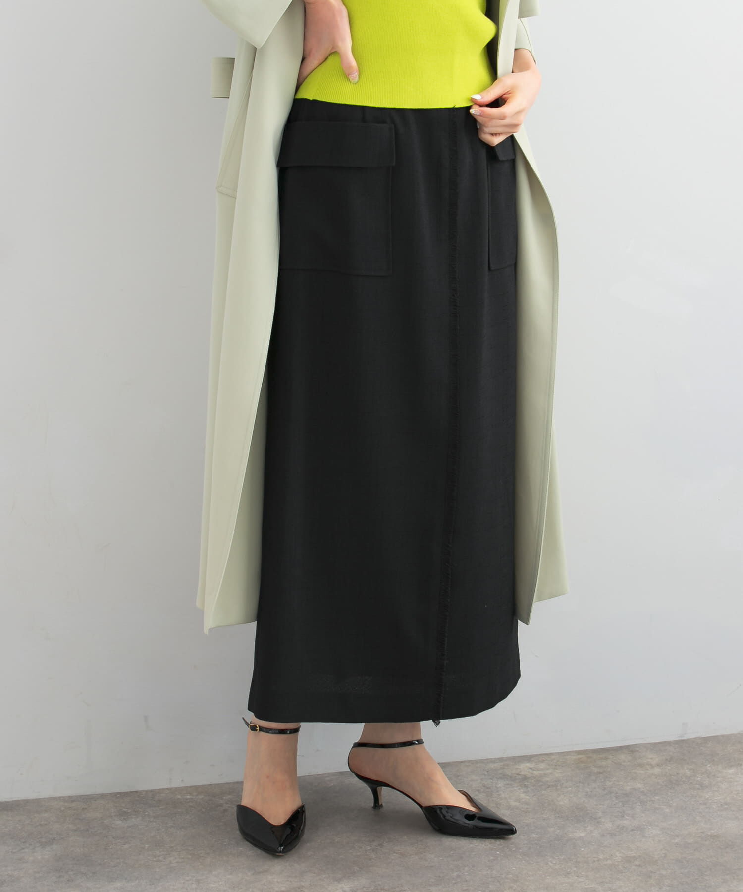 URBAN RESEARCH ROSSO「リネンライクポケットストレートスカート」|スカート|