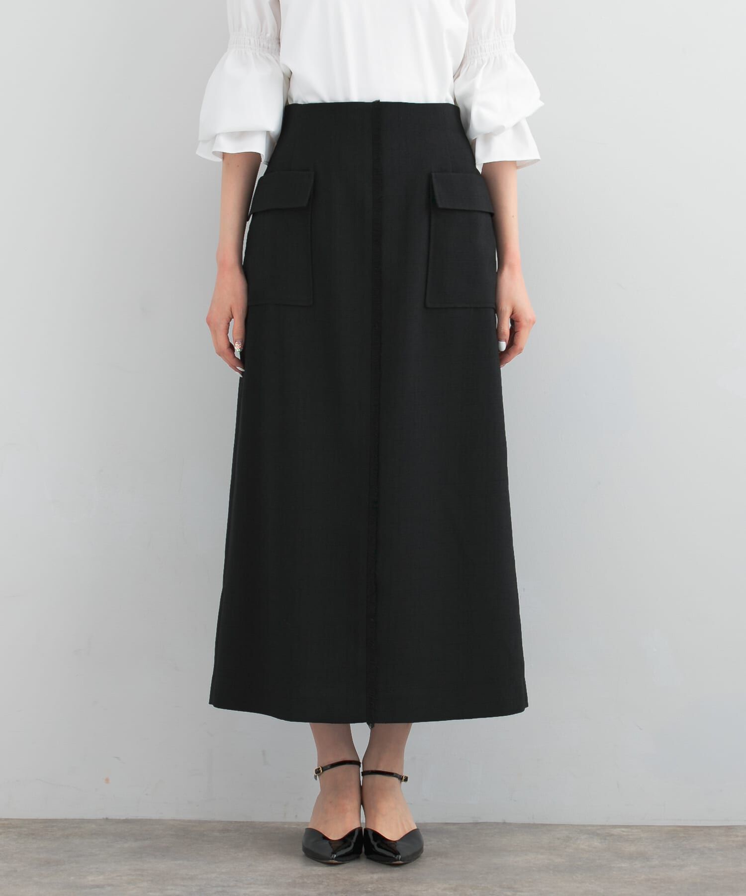 URBAN RESEARCH ROSSO「リネンライクポケットストレートスカート」|スカート|