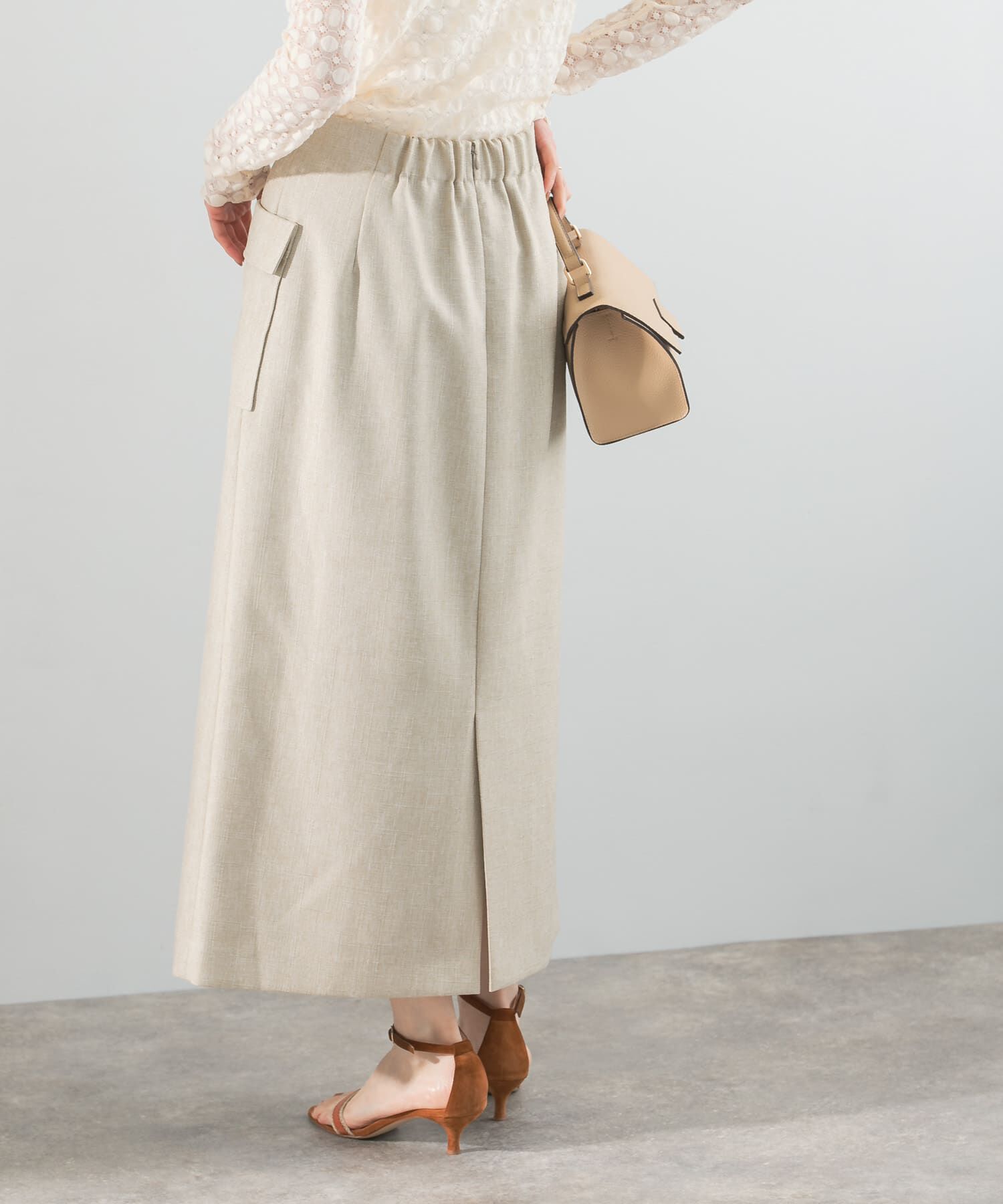 URBAN RESEARCH ROSSO「リネンライクポケットストレートスカート」|スカート|