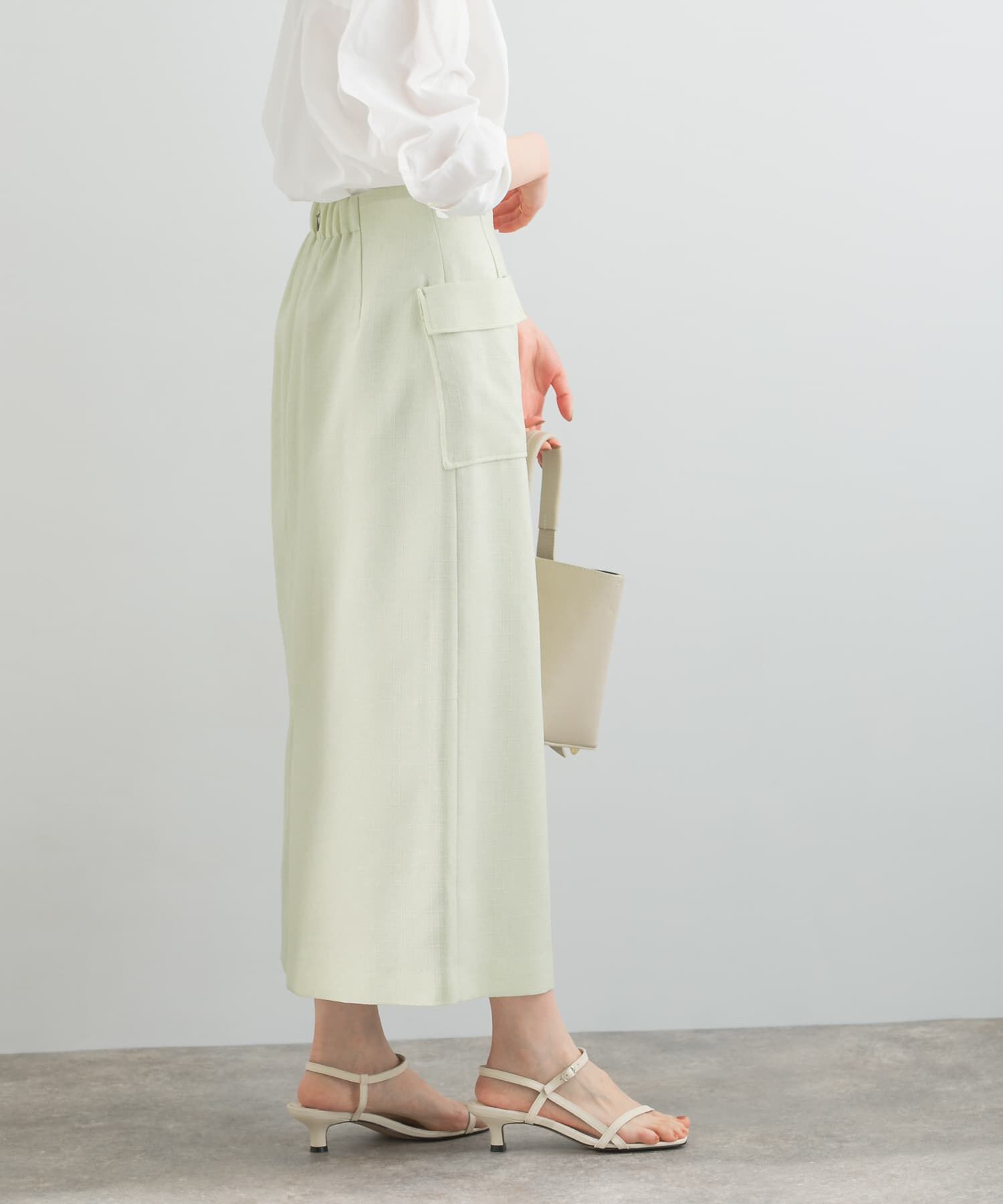 URBAN RESEARCH ROSSO「リネンライクポケットストレートスカート」|スカート|