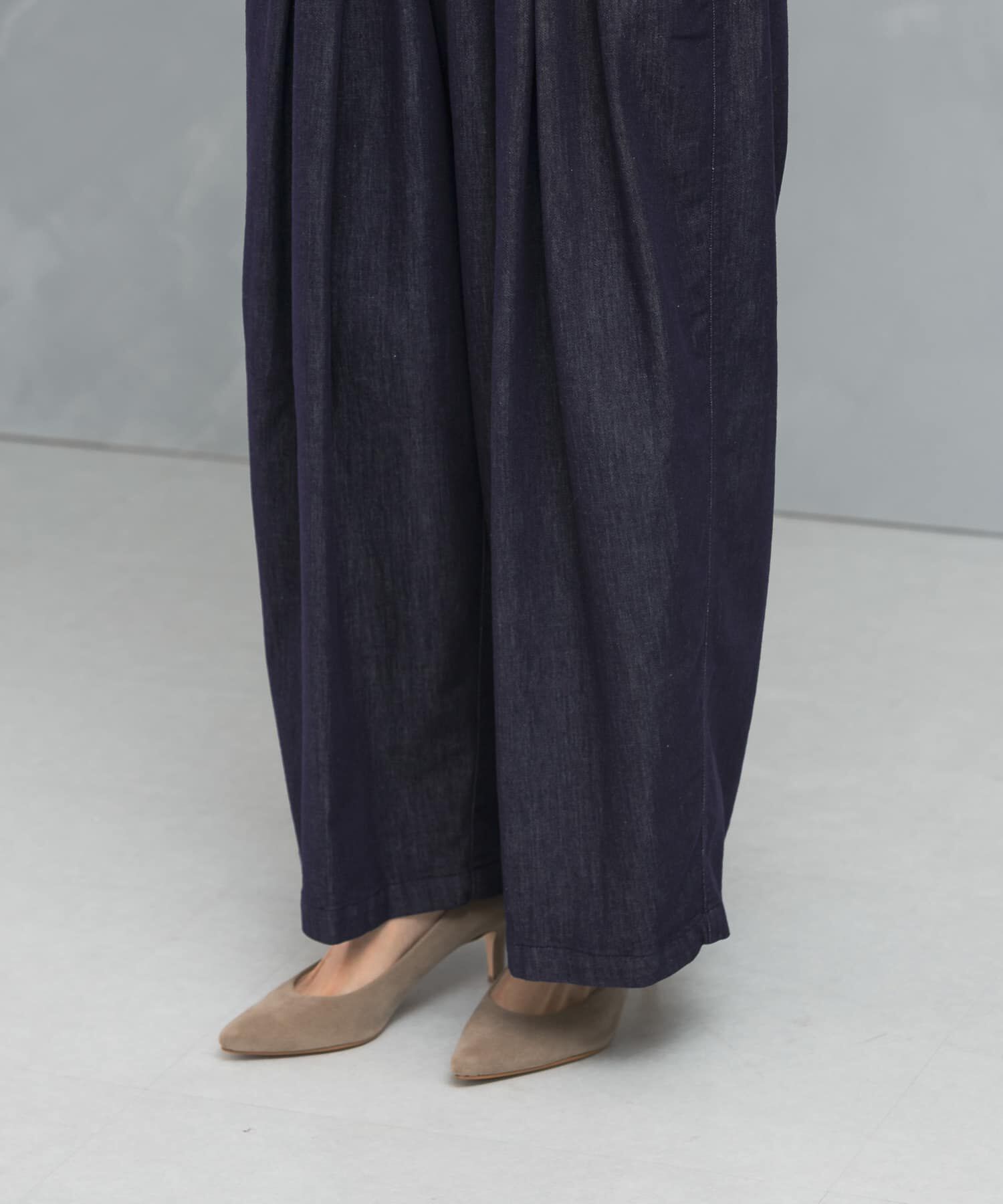 URBAN RESEARCH ROSSO「ランダムタックデニムパンツ」|デニム|