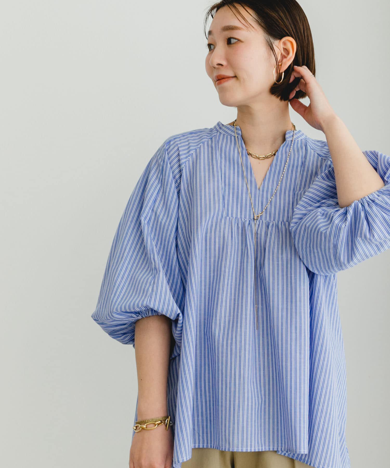 URBAN RESEARCH ROSSO「『UR TECH』F by ROSSO　イージーリネンボリュームブラウス」|シャツ・ブラウス|