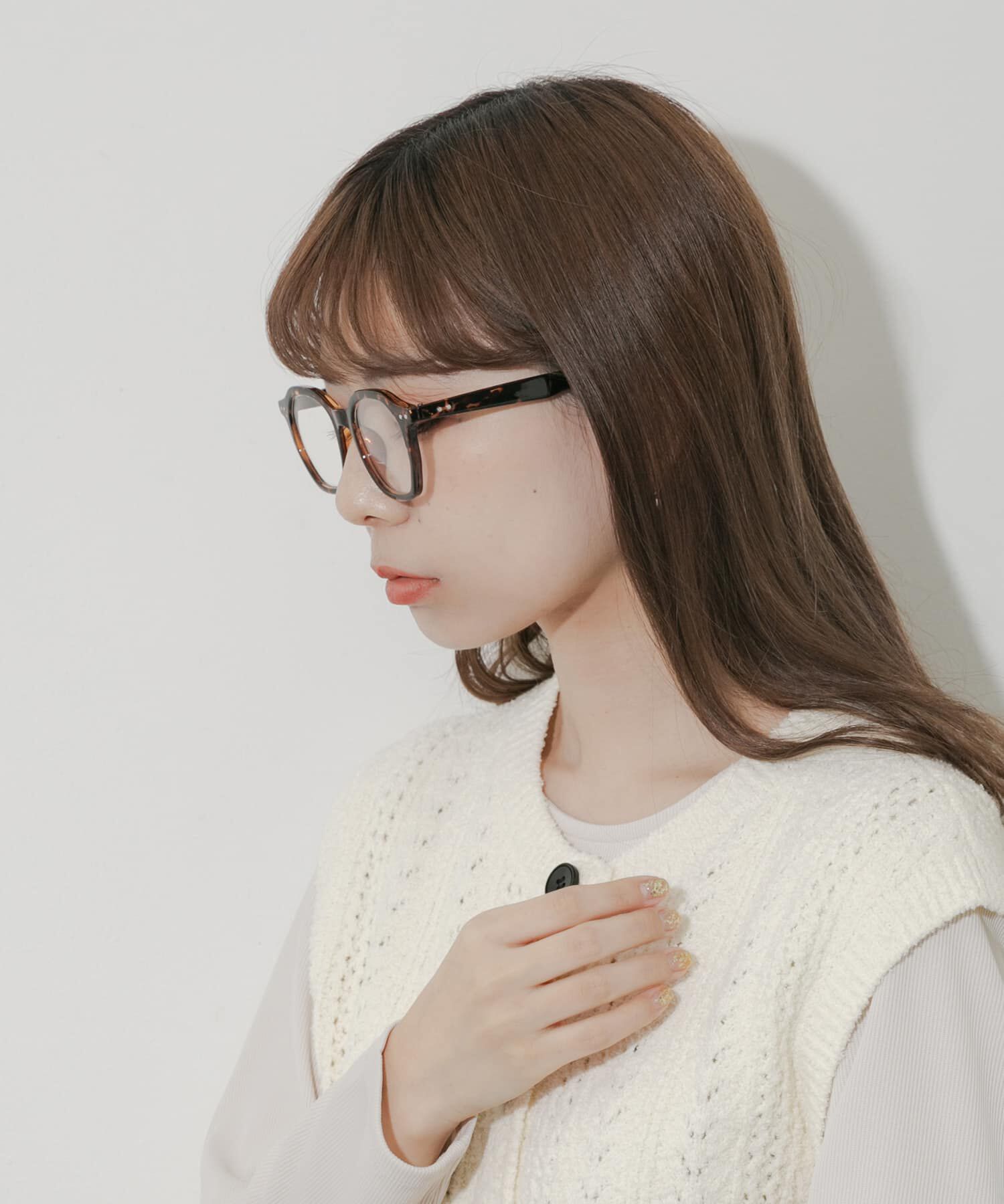 SMELLY「オクタゴンフレームダテメガネ」|メガネ|