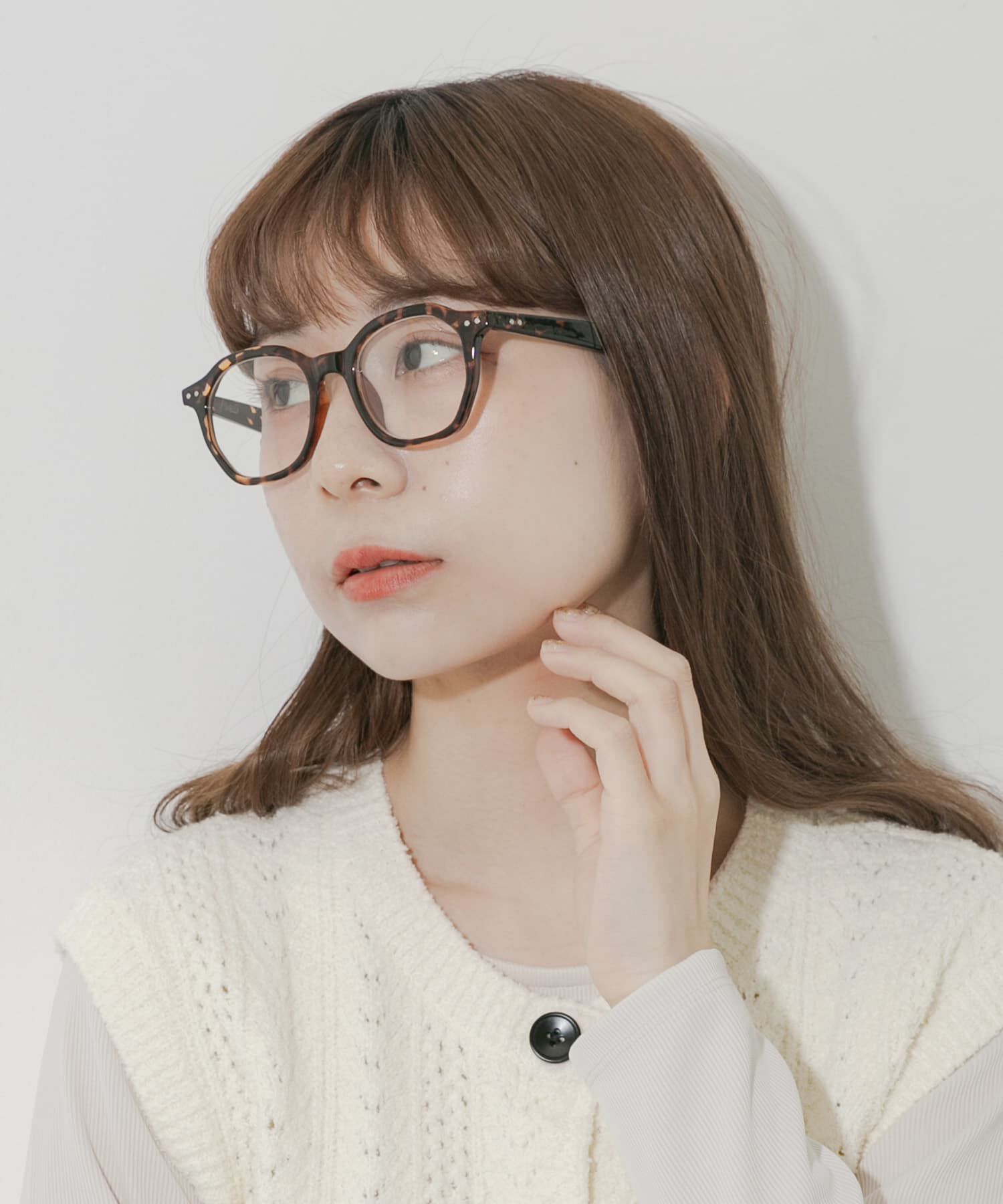 SMELLY「オクタゴンフレームダテメガネ」|メガネ|