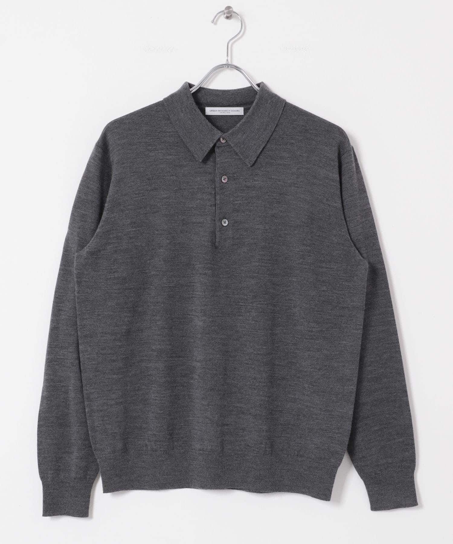 URBAN RESEARCH DOORS「LIFE STYLE TAILOR　マシンウォッシャブルハイゲージニットポロ」|シャツ・ブラウス|