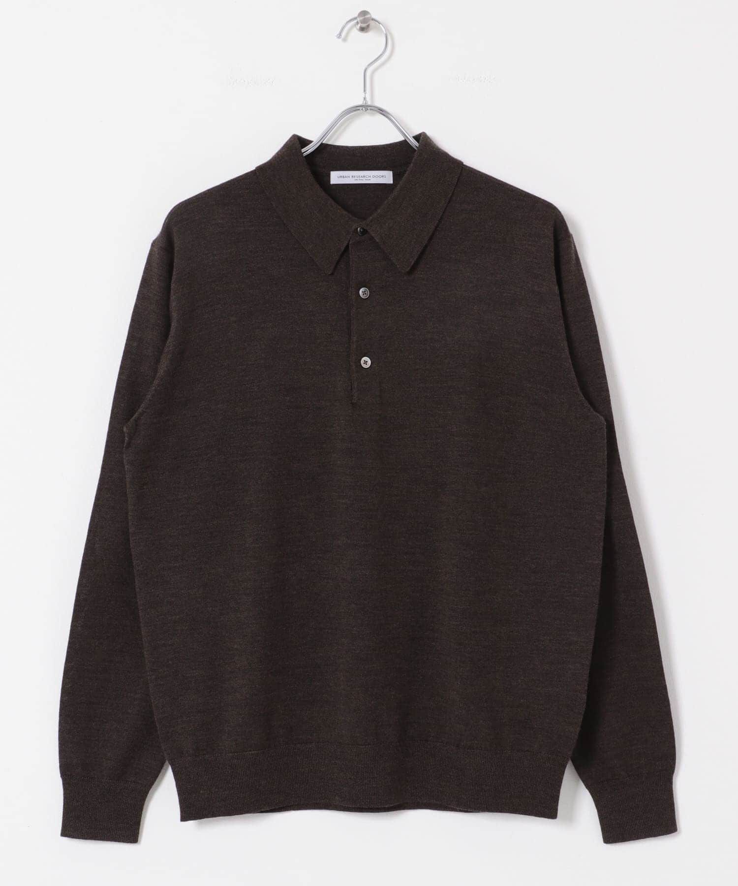 URBAN RESEARCH DOORS「LIFE STYLE TAILOR　マシンウォッシャブルハイゲージニットポロ」|シャツ・ブラウス|