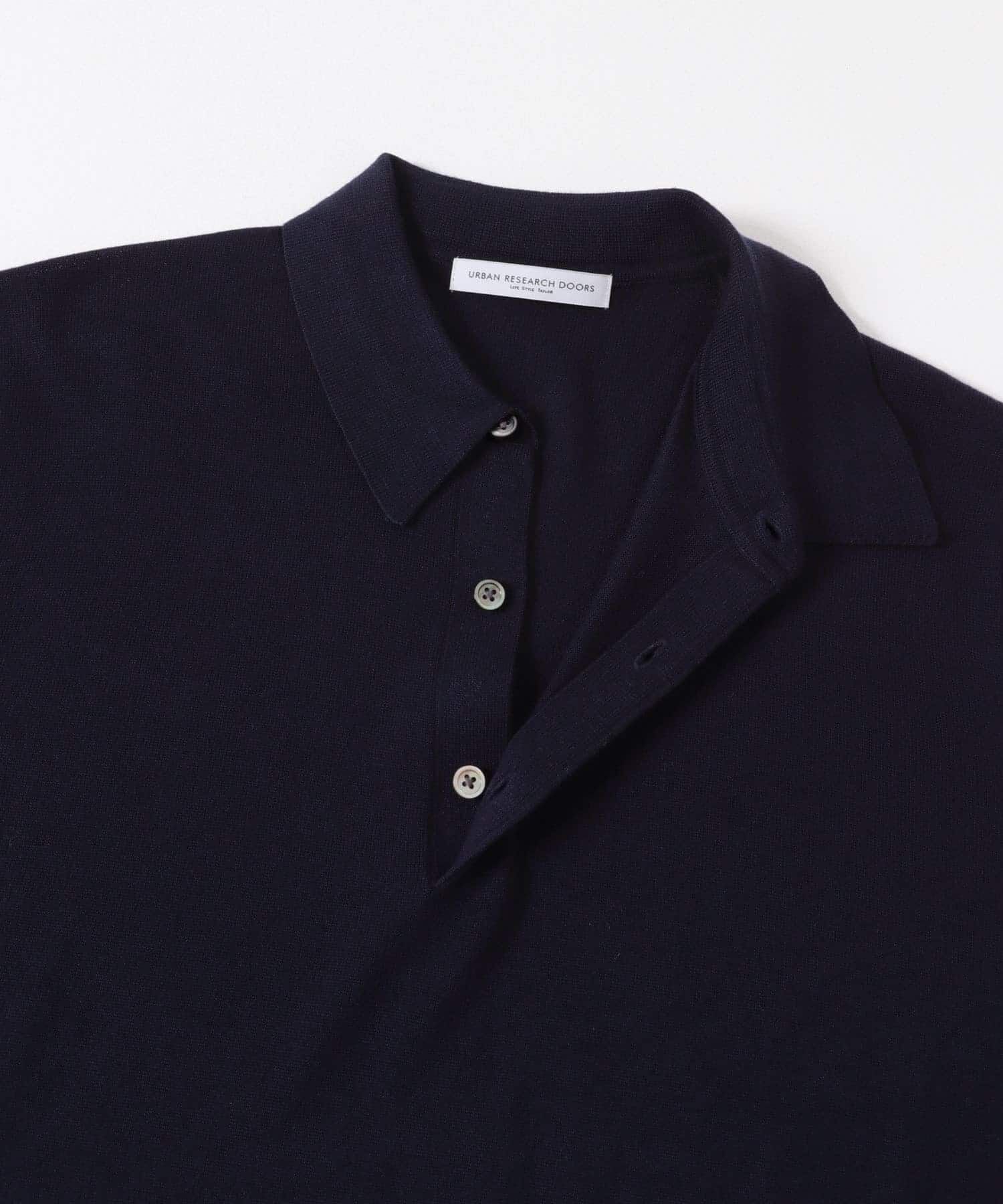 URBAN RESEARCH DOORS「LIFE STYLE TAILOR　マシンウォッシャブルハイゲージニットポロ」|シャツ・ブラウス|