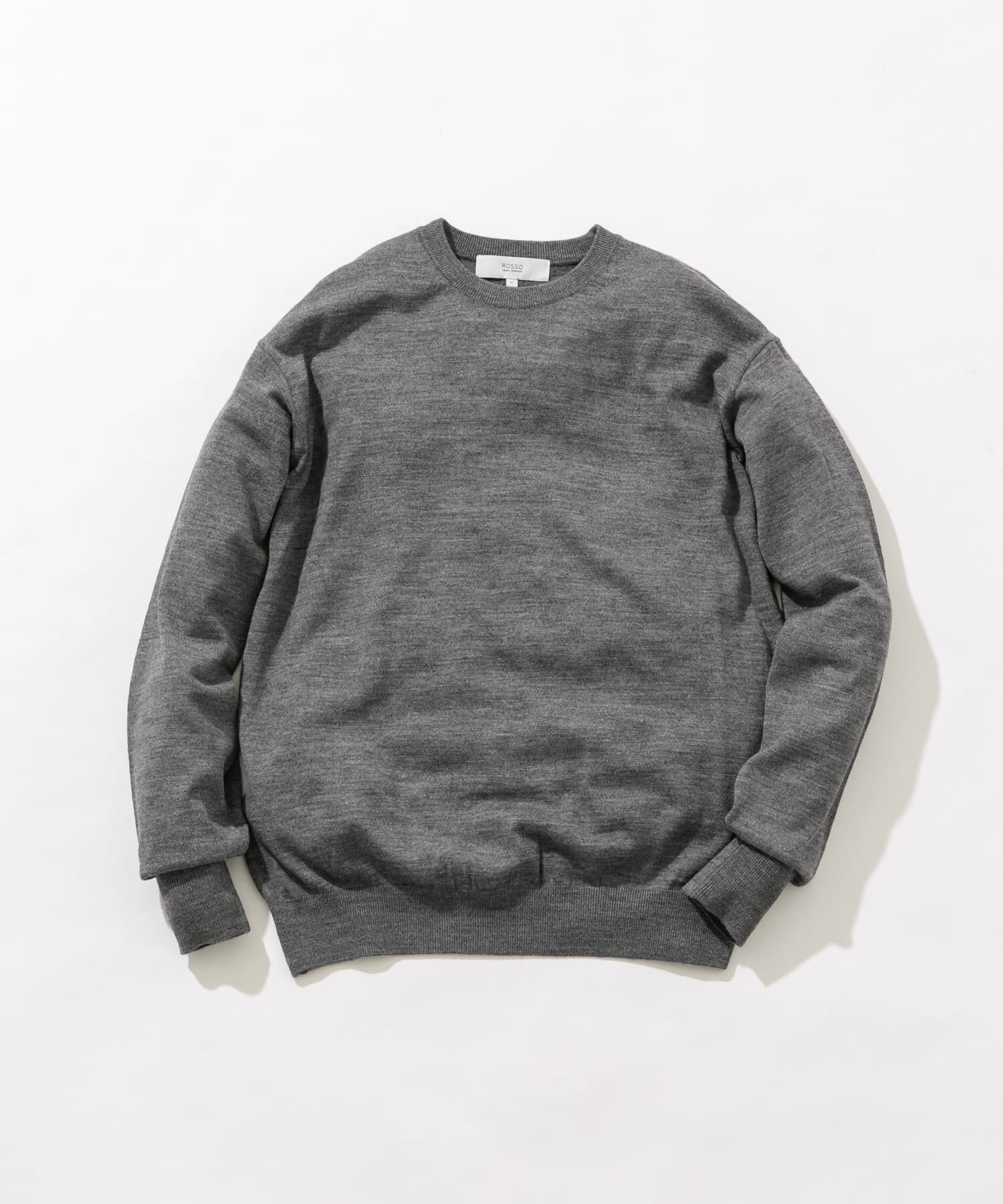 URBAN RESEARCH ROSSO「イタリア糸メリノウールクルーニット」|ニット・セーター|