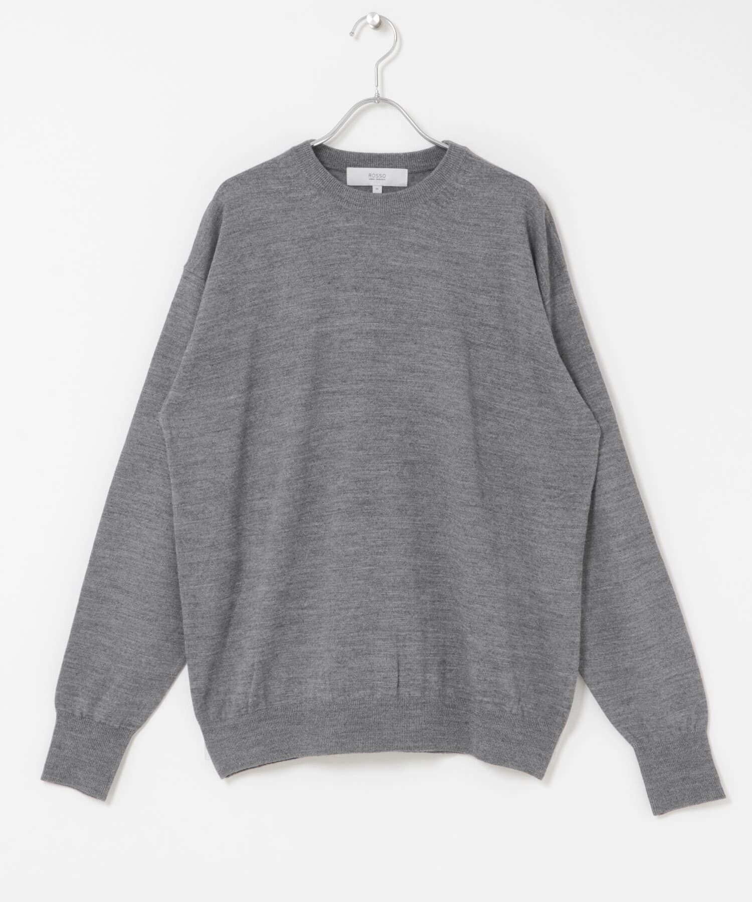URBAN RESEARCH ROSSO「イタリア糸メリノウールクルーニット」|ニット・セーター|