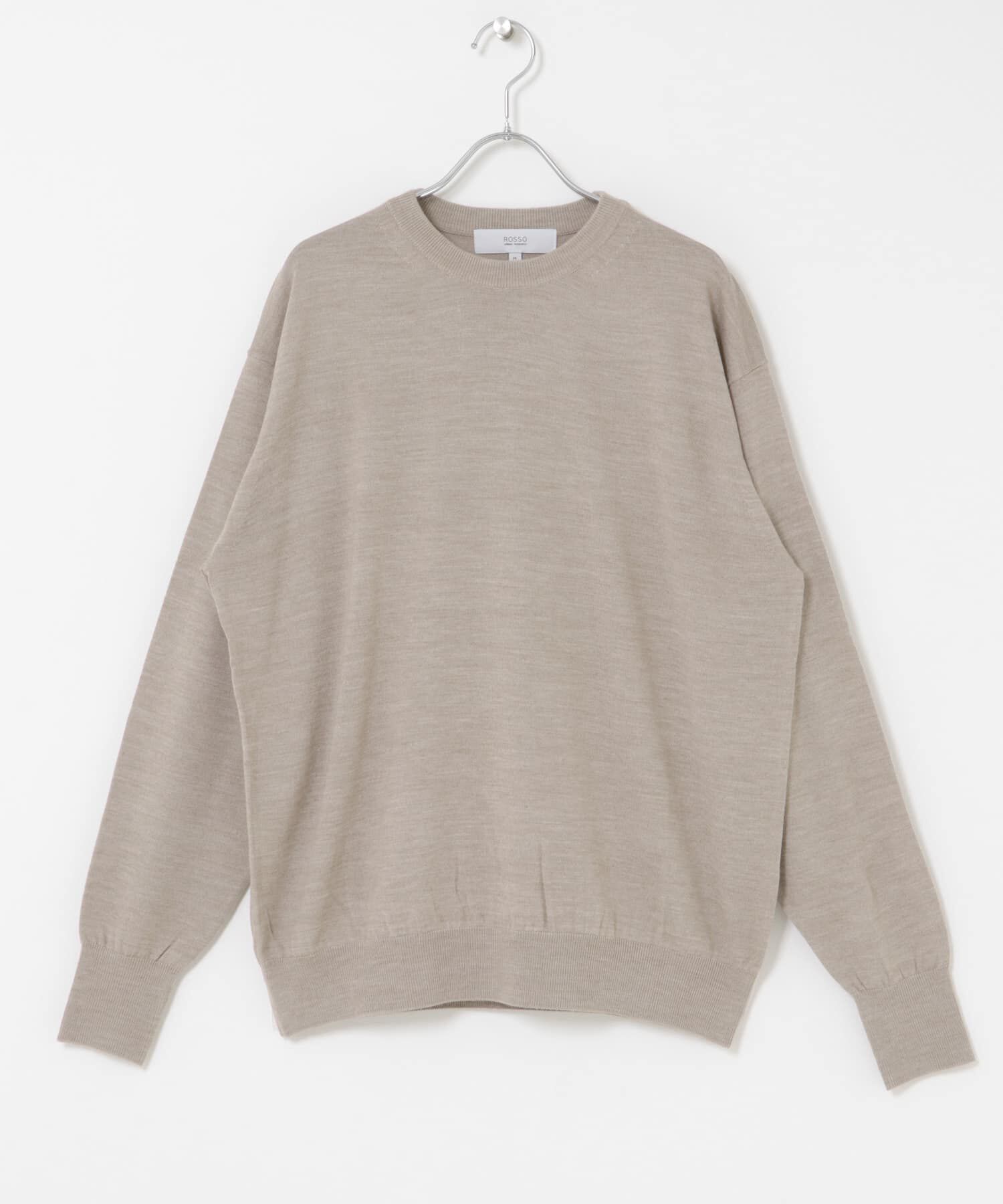 URBAN RESEARCH ROSSO「イタリア糸メリノウールクルーニット」|ニット・セーター|