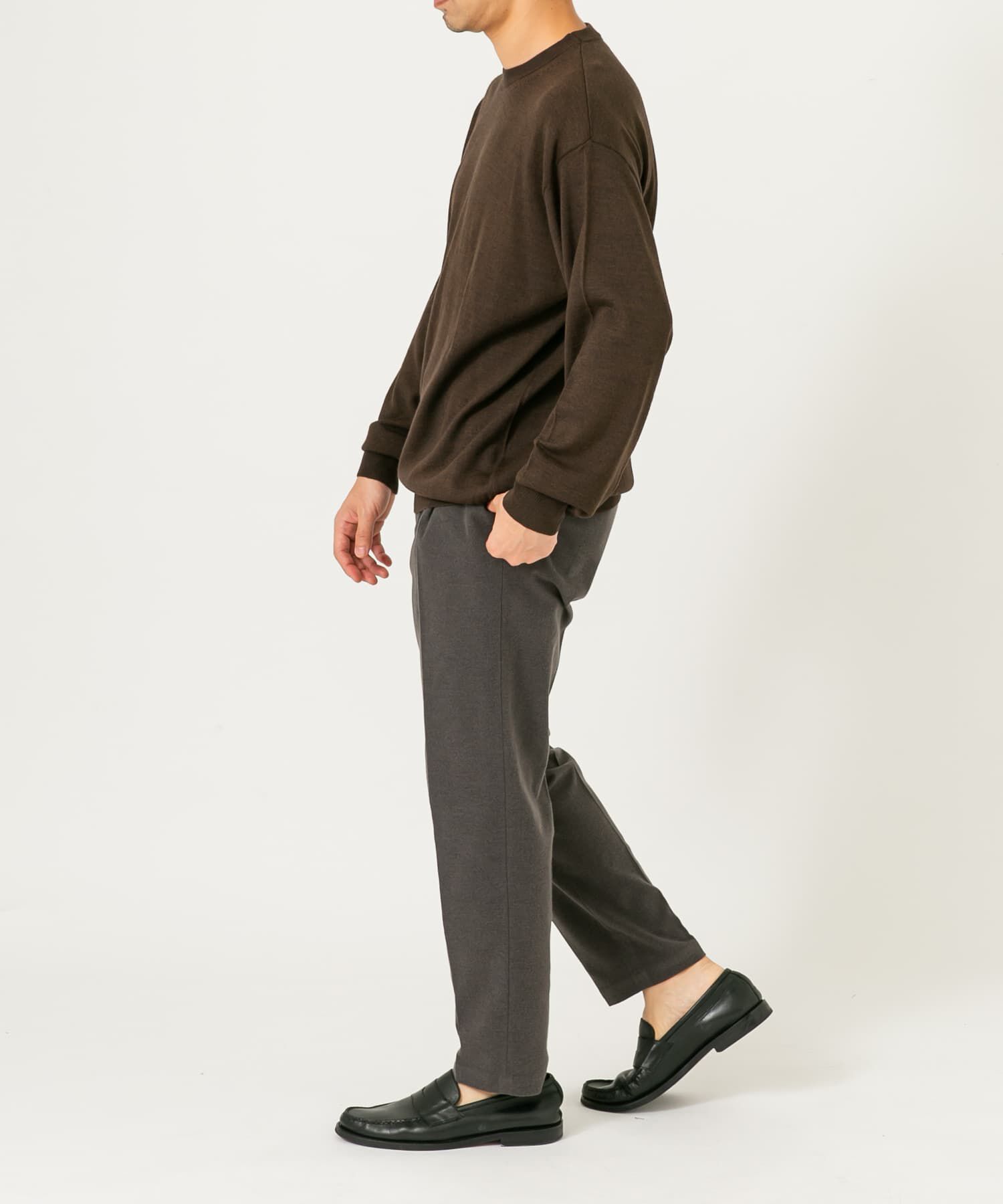 URBAN RESEARCH ROSSO「イタリア糸メリノウールクルーニット」|ニット・セーター|