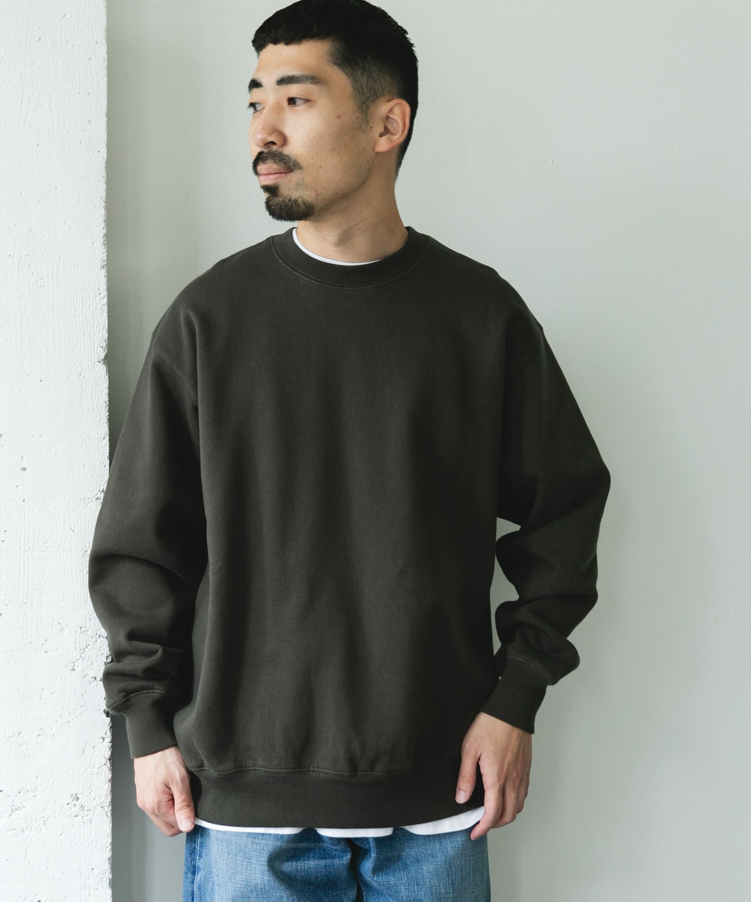 URBAN RESEARCH DOORS「裏起毛クルーネックスウェット」|スウェット・ジャージ|