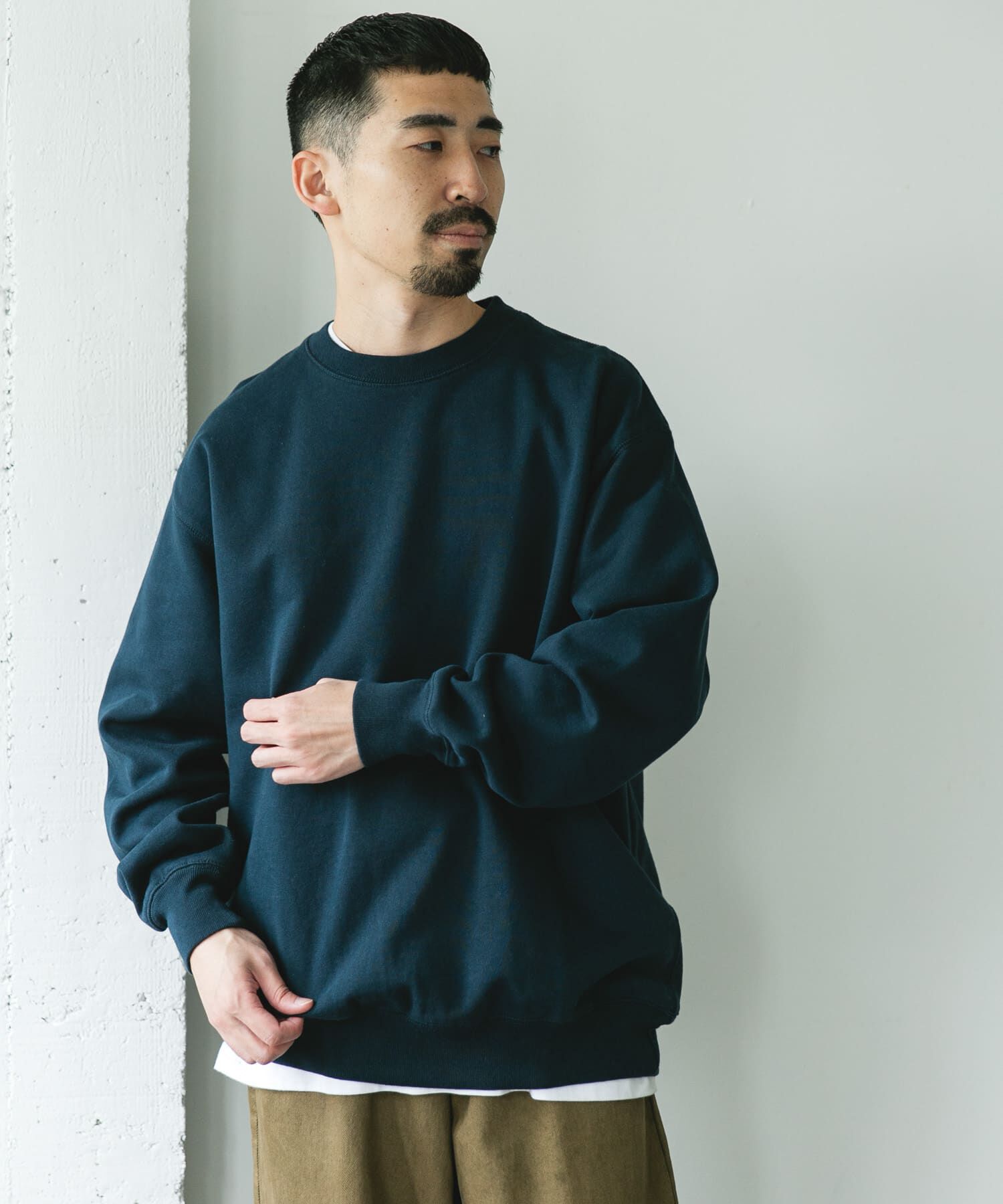 URBAN RESEARCH DOORS「裏起毛クルーネックスウェット」|スウェット・ジャージ|