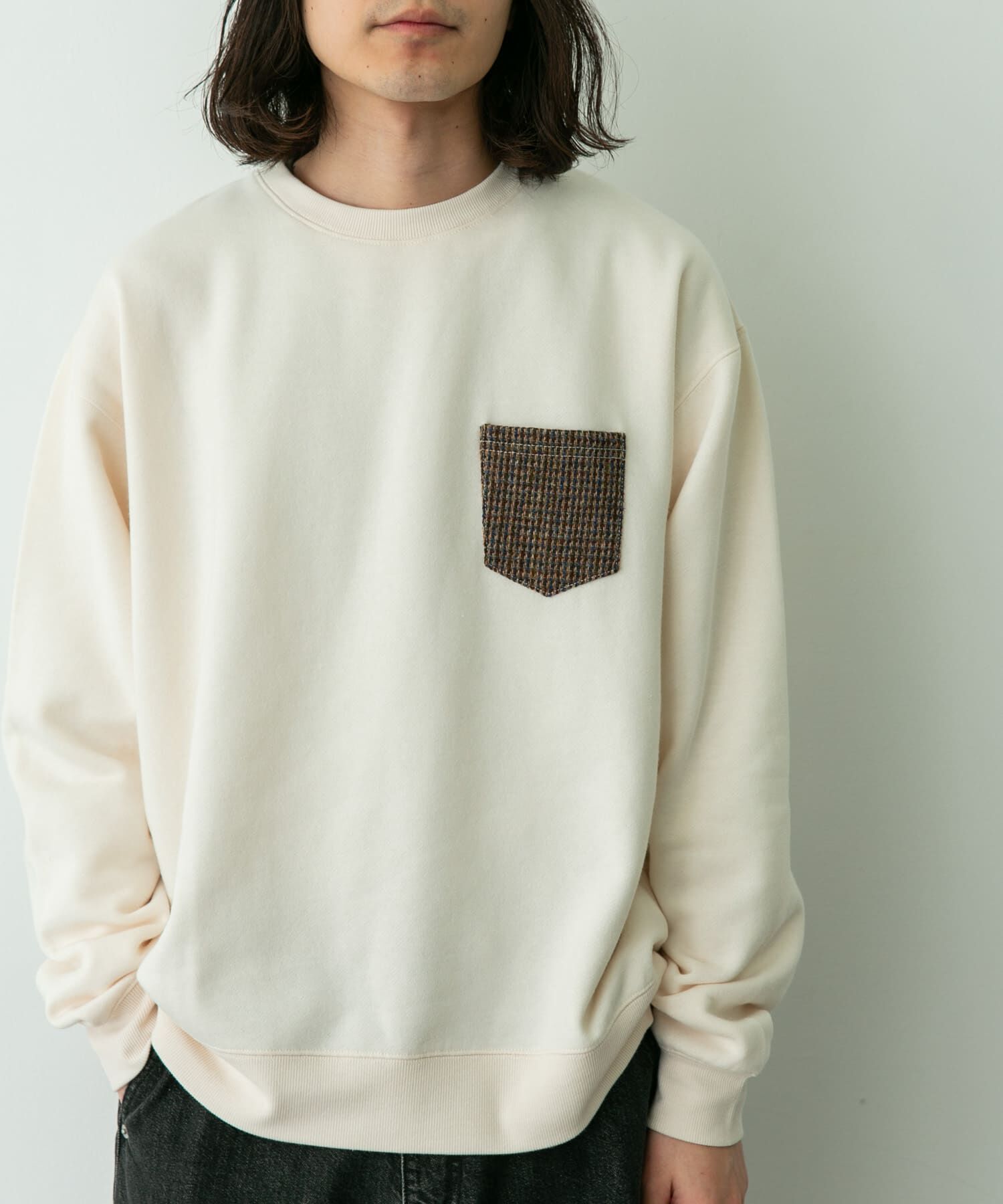 Sonny Label 「HARRIS TWEEDポケットスウェットプルオーバー」|スウェット・ジャージ|
