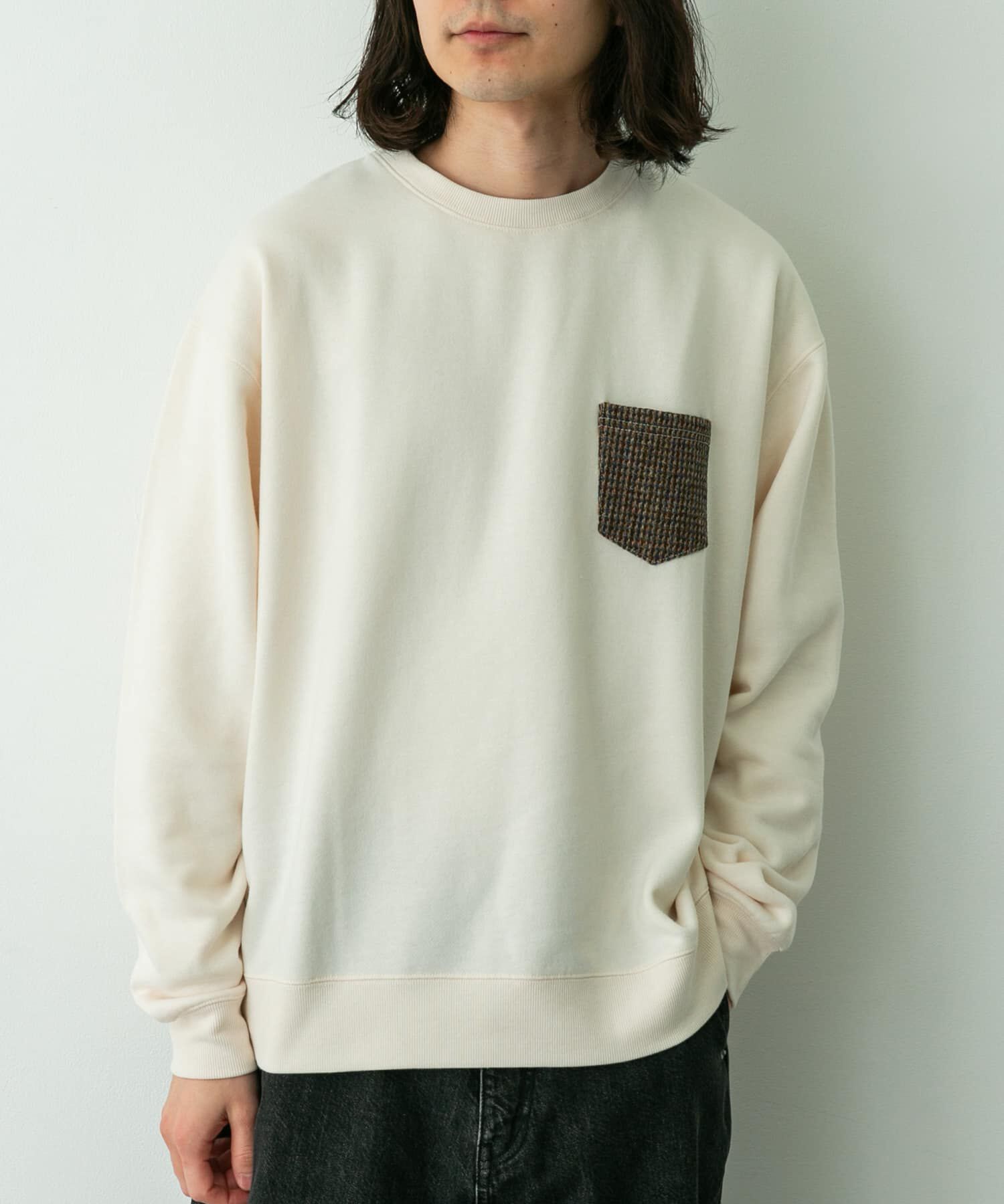 Sonny Label 「HARRIS TWEEDポケットスウェットプルオーバー」|スウェット・ジャージ|