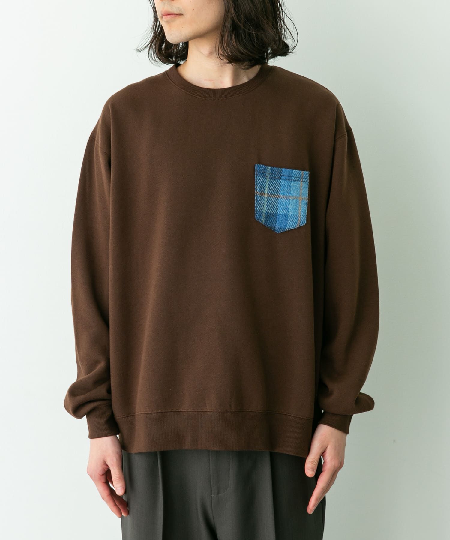 Sonny Label 「HARRIS TWEEDポケットスウェットプルオーバー」|スウェット・ジャージ|