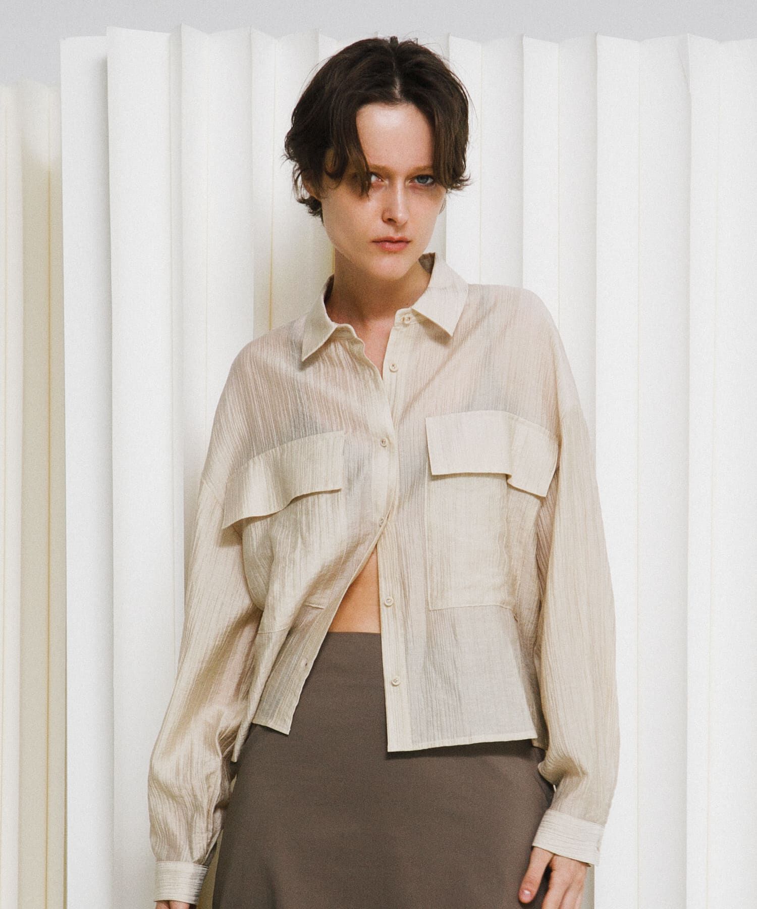 LAATO「drawstring shirts」|シャツ・ブラウス|