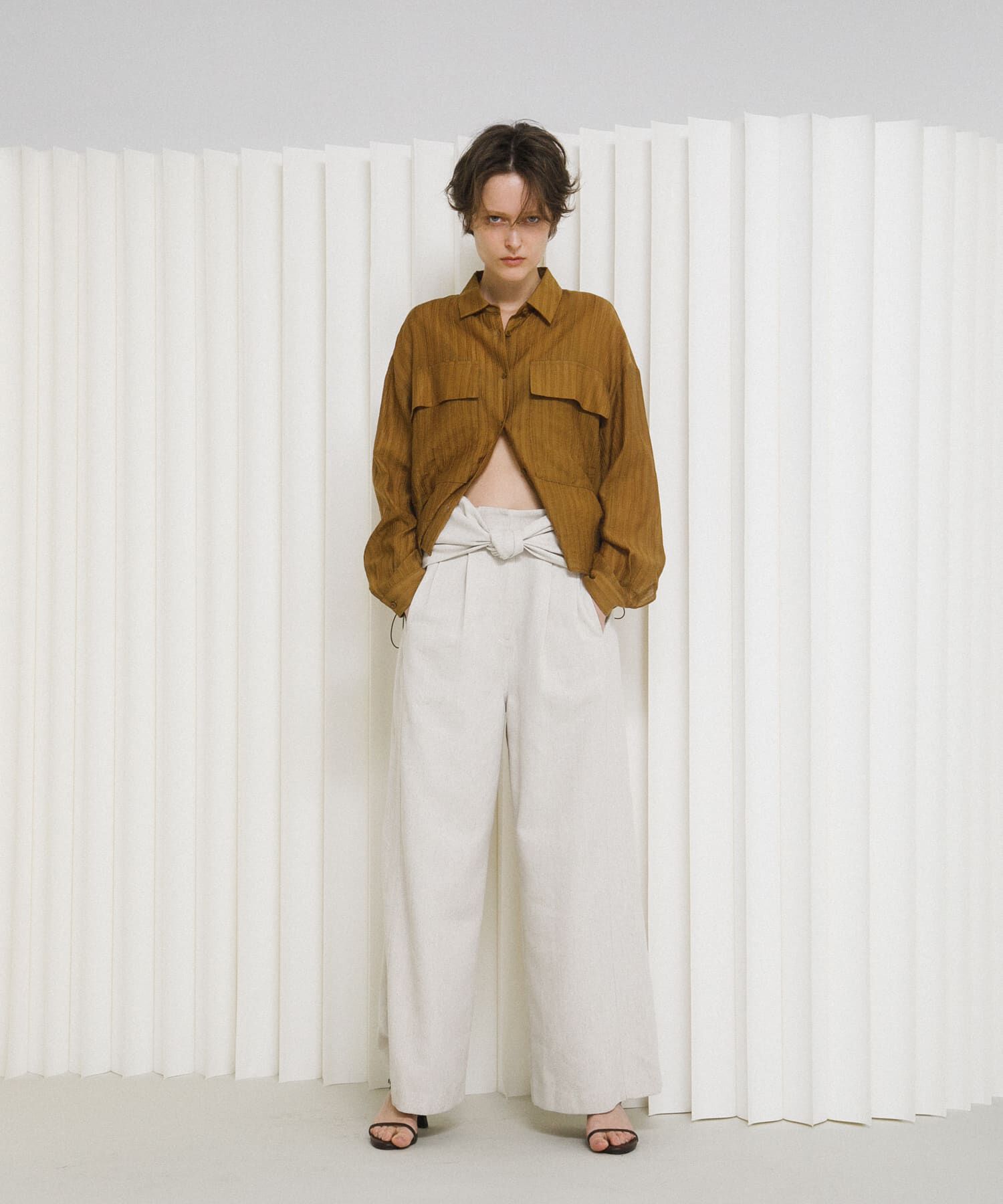 LAATO「drawstring shirts」|シャツ・ブラウス|