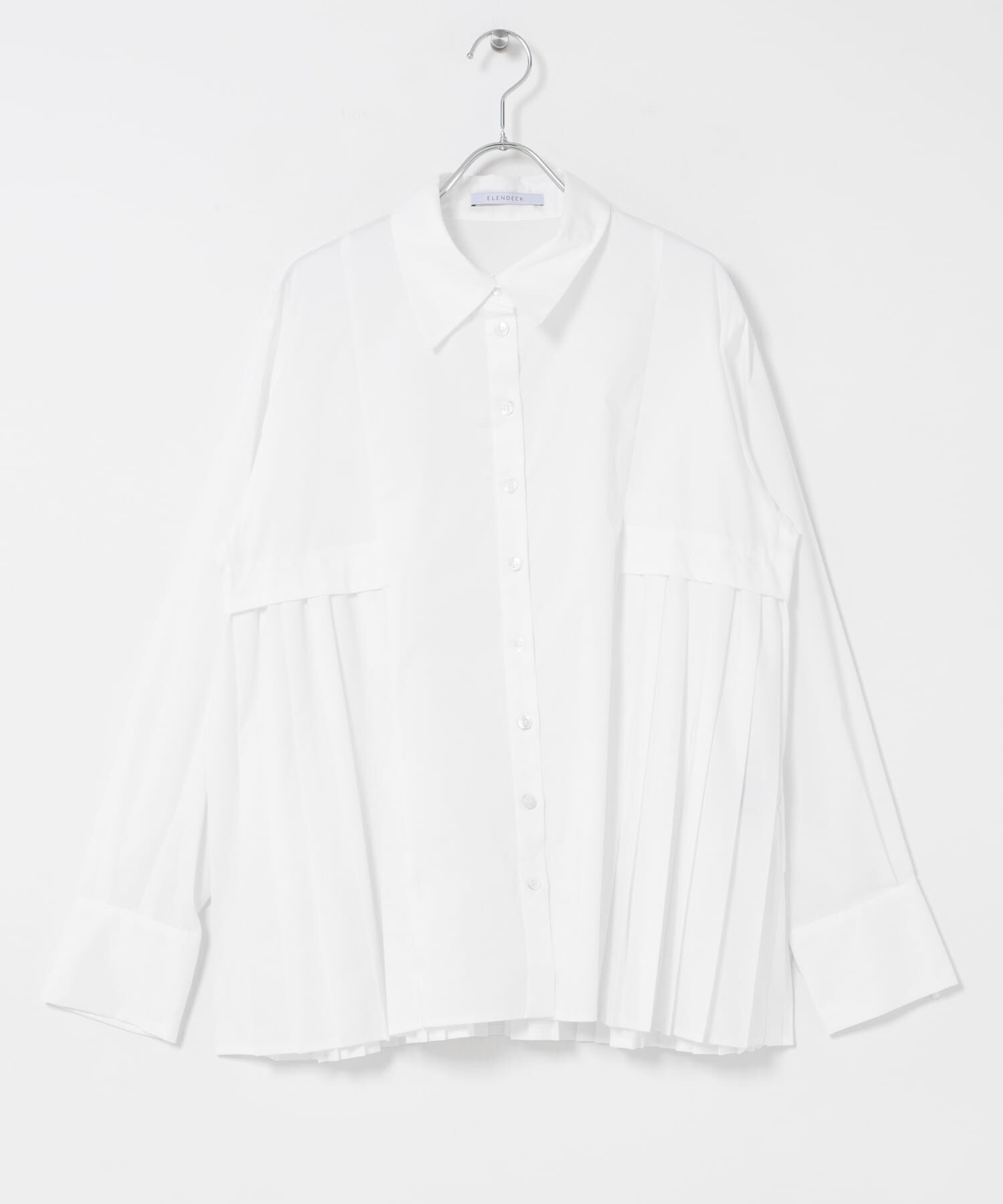 URBAN RESEARCH ROSSO「ELENDEEK　PLEATS LAYERED SHIRTS」|シャツ・ブラウス|