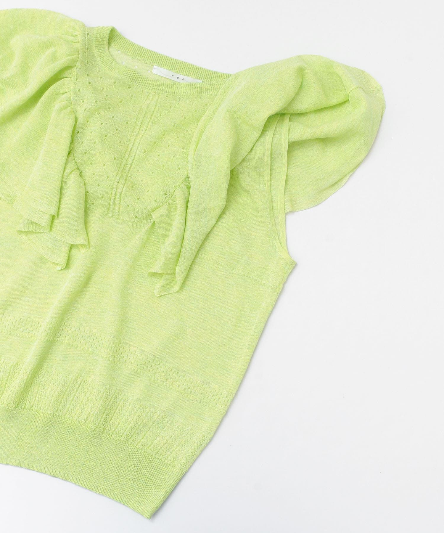  「透かし編みフリルニット&there4;」|ニット・セーター|