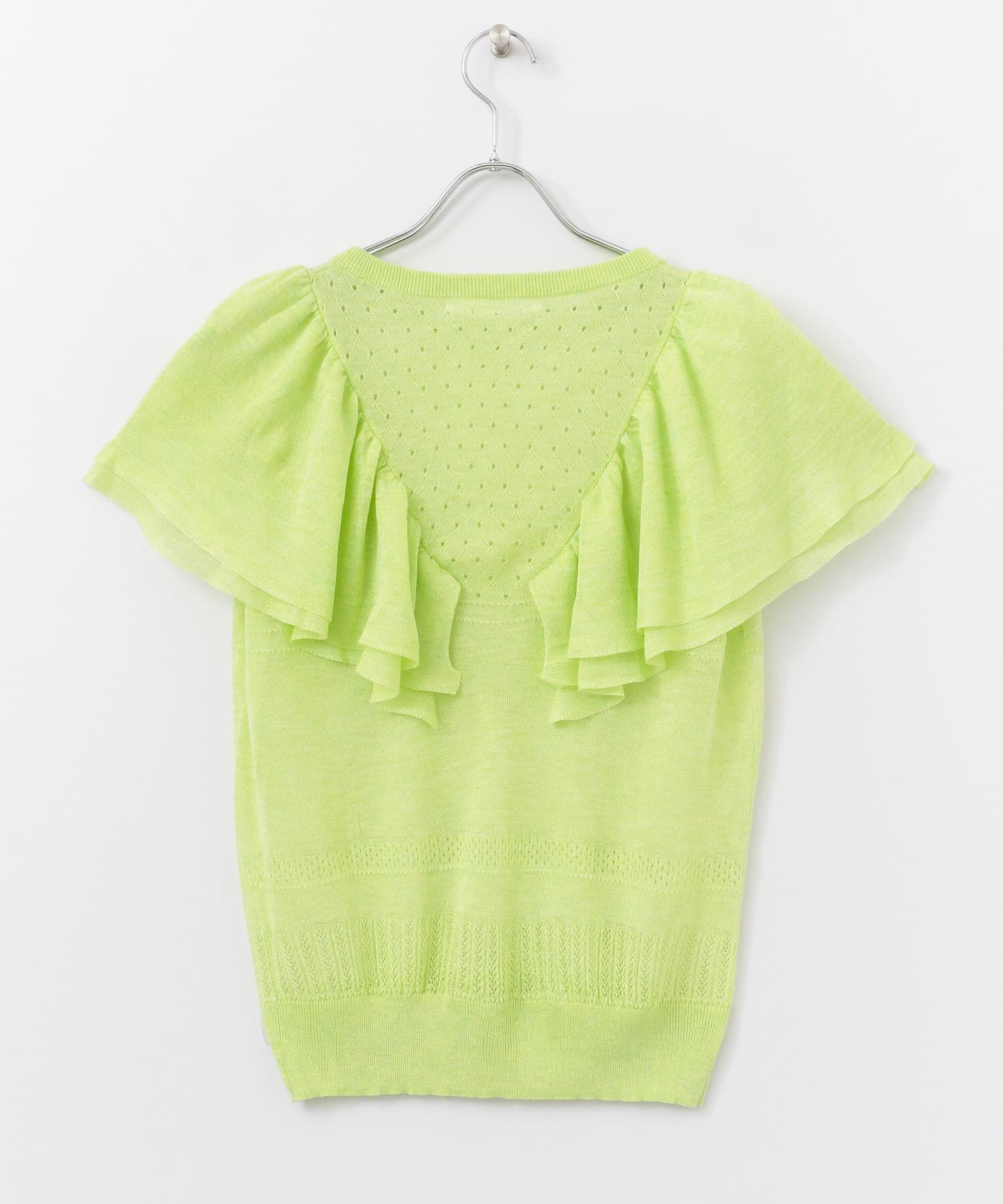  「透かし編みフリルニット&there4;」|ニット・セーター|