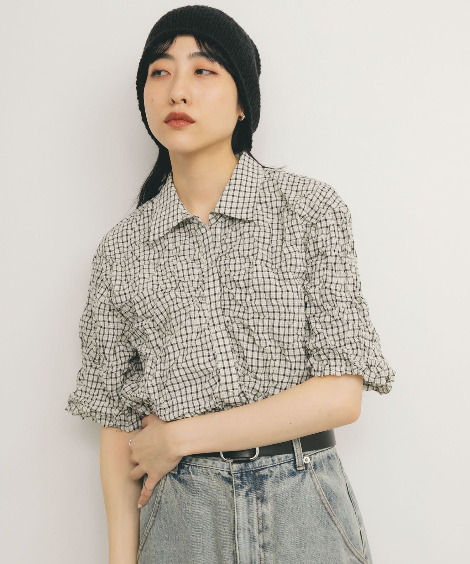  「ワッシャーチェックシャツ」|シャツ・ブラウス|