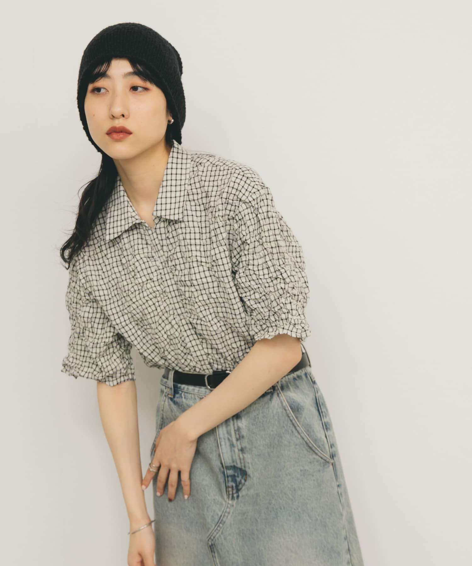  「ワッシャーチェックシャツ」|シャツ・ブラウス|