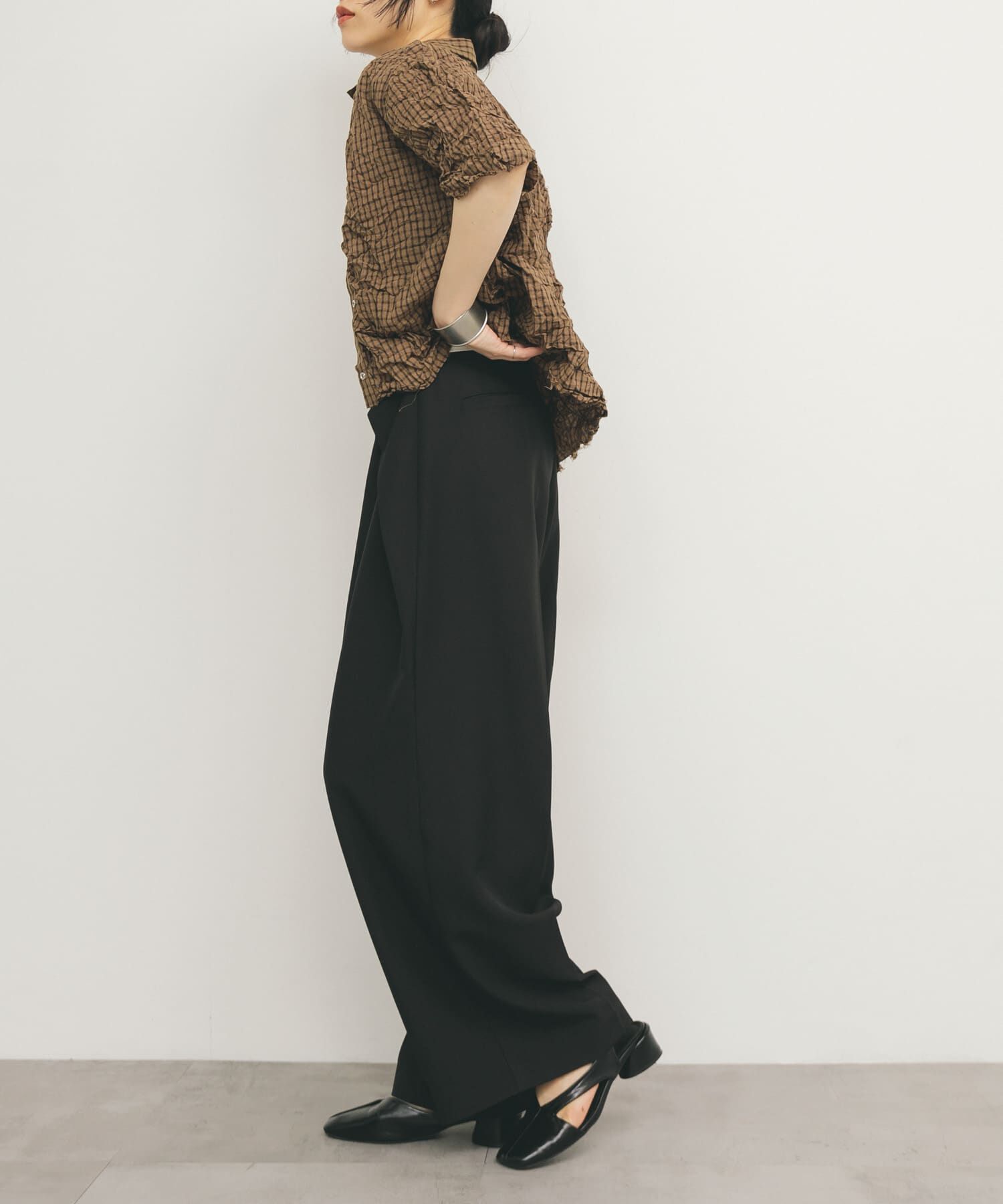  「ワッシャーチェックシャツ」|シャツ・ブラウス|